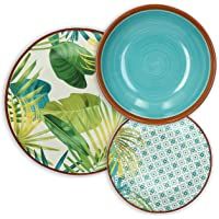 Tognana Jungle – Vajilla de 18 piezas- Porcelana- Multicolor- 9.12 kg